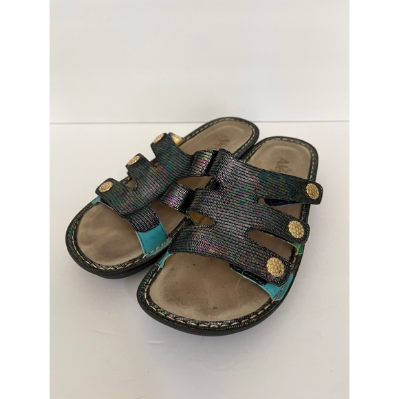 Alegria Venus Blue Gleam Slip On Sandal Women’s Size 38 - Picture 1 of 5